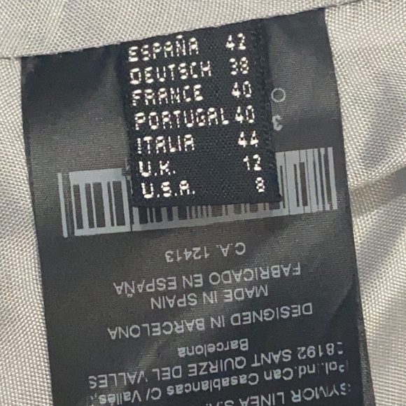 A beautiful baby blue, snake skin patterned overcoat by Javier Simorra - Picture 4 of 4